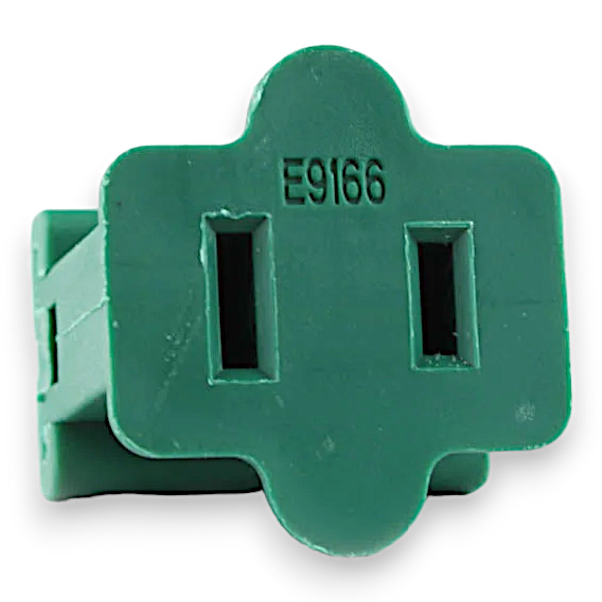 Green female SPT-1 vampire plug — representative supplier photo